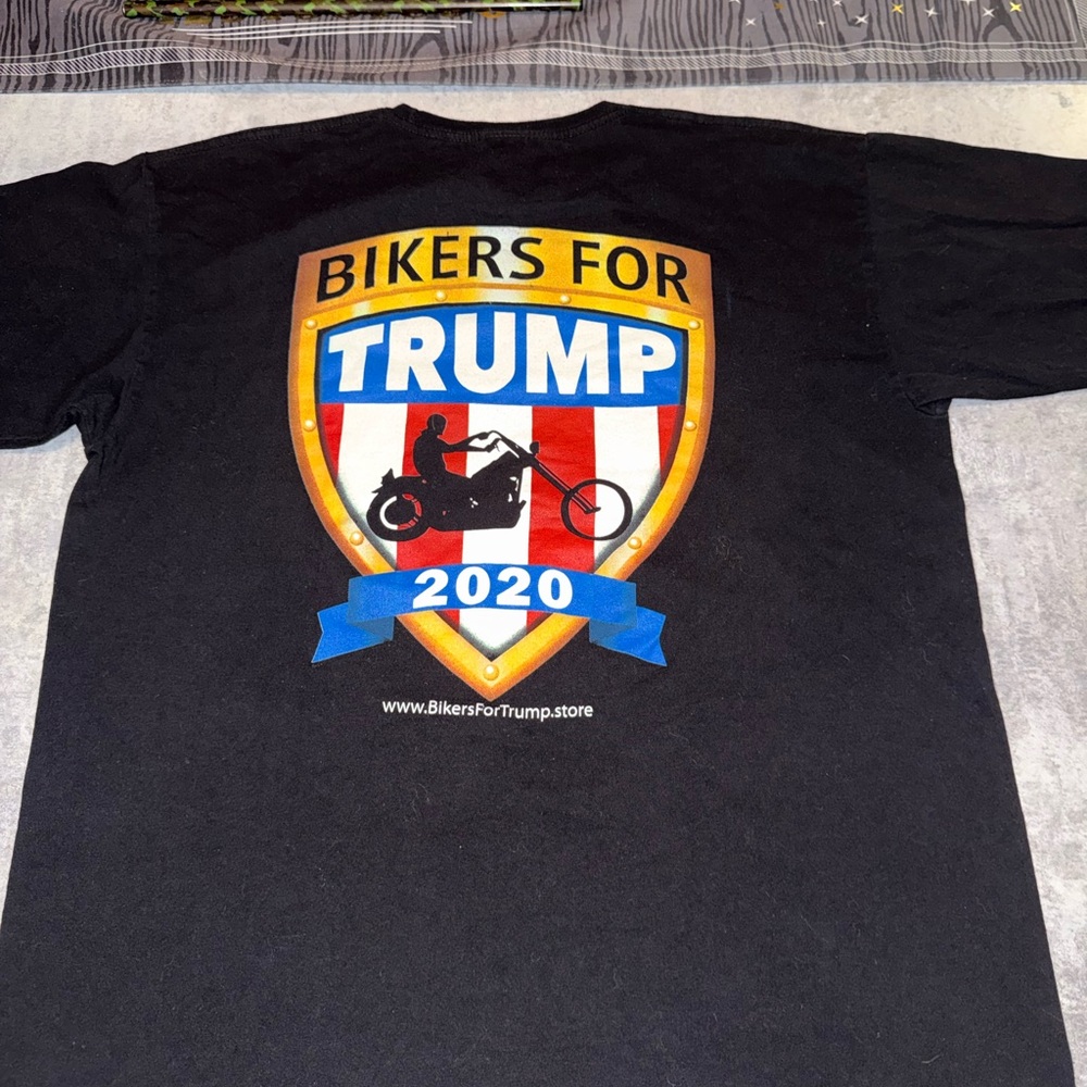 Bikers for Trump 2020 Black T-Shirt